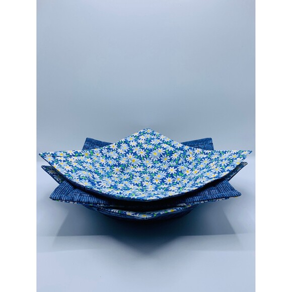 Microwave Bowl Cozy, Soup Bowl, Dinner & Pint Size, Reversible Gift Set of 3 - Picture 6 of 10